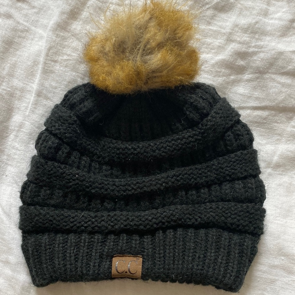 CC black beanie